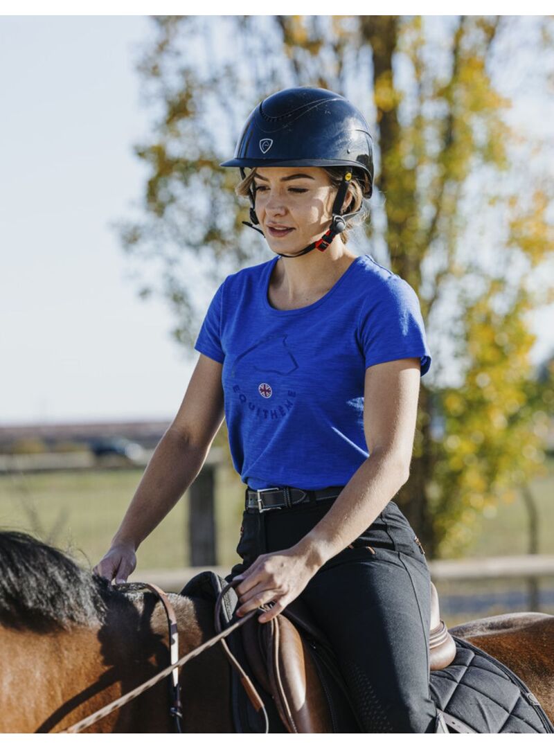 Camiseta Equithème “Claire” Mujer Azul Mónaco - Equitheme (2)