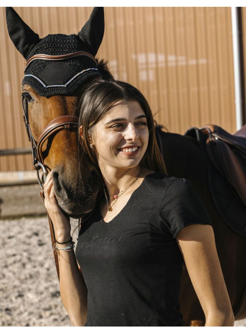 Camiseta Equithème “Réhane” Mujer Negro - Equitheme (4)
