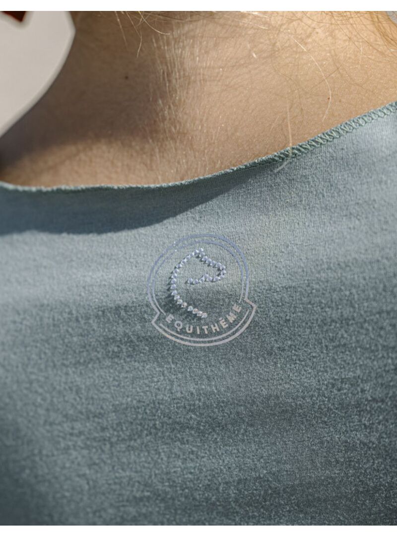 Camiseta Equithème “Réhane” Mujer Verde Salvia - Equitheme (5)