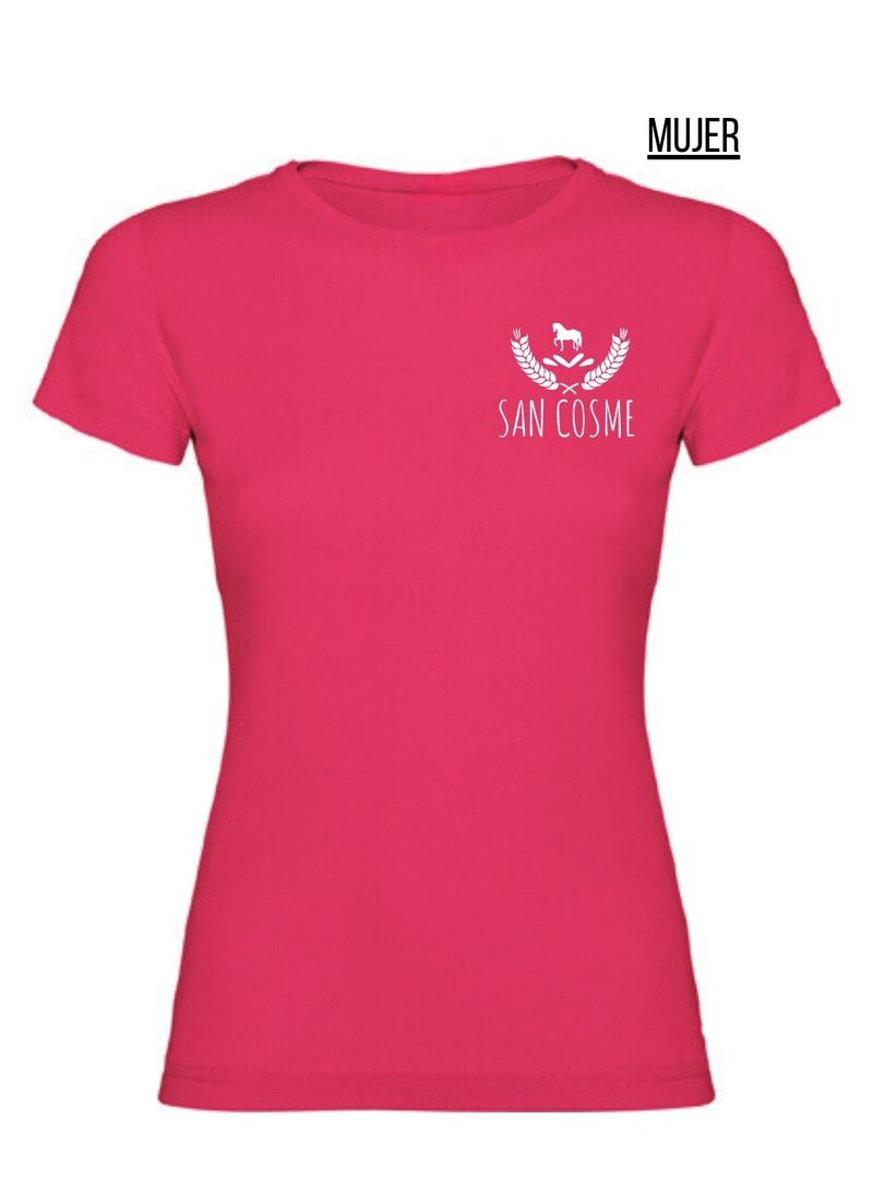 Camiseta Mujer San Cosme Fucsia - Tuxe Clubs