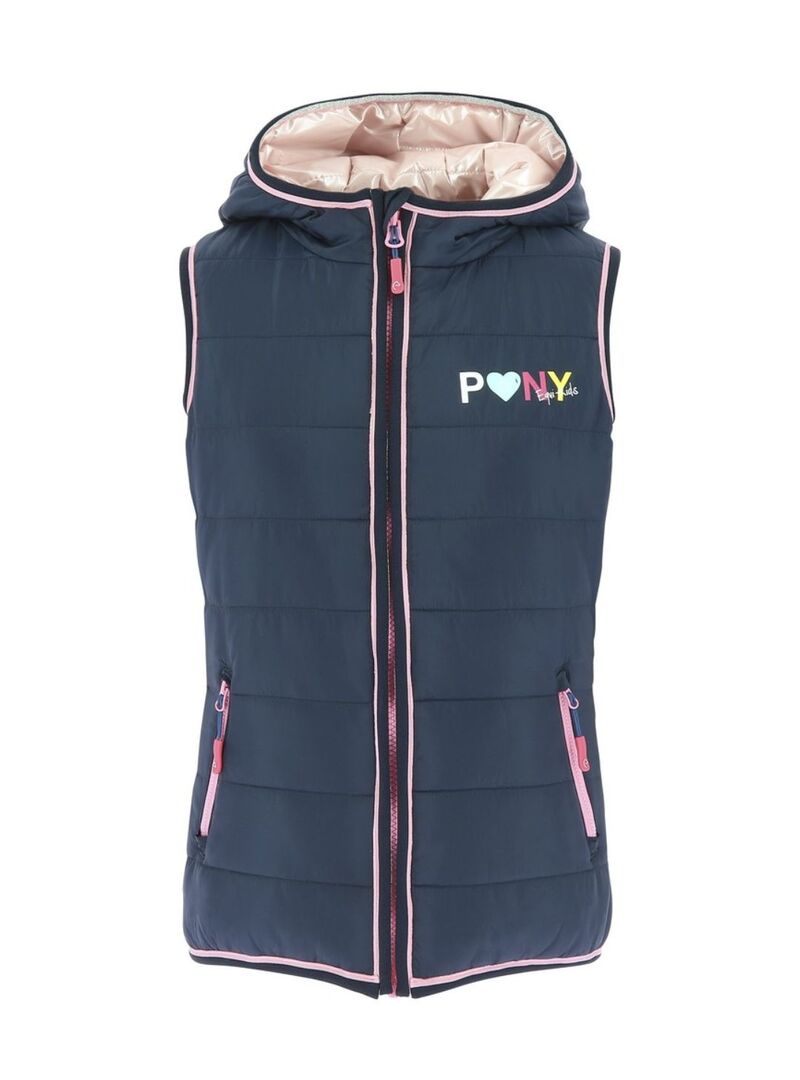 Chaleco Reversible Equi-kids “Jade” Junior Marino - Equitheme (3)