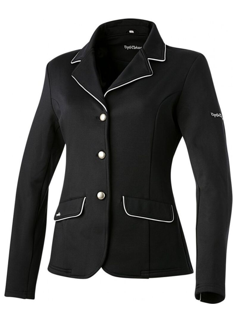 Chaqueta de Concurso Equithème “Soft Classic” Mujer Negro/Gris - Equitheme
