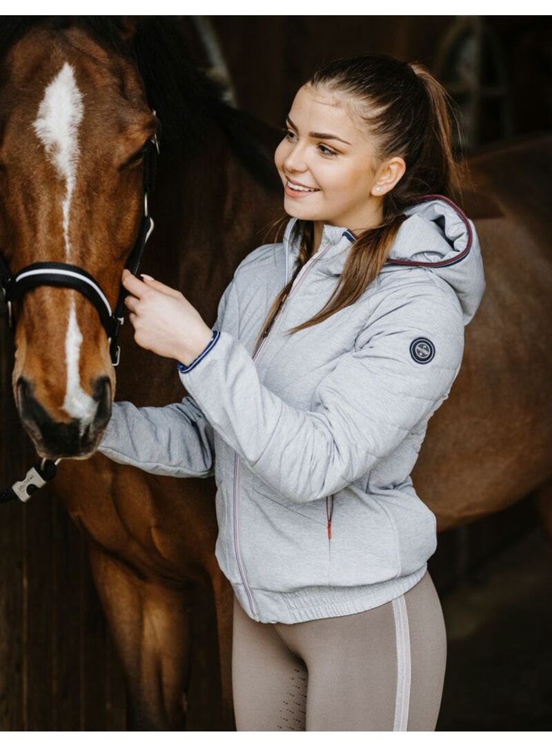 Chaqueta Softshell Equithème “Mona” Mujer Gris Chino - Equitheme (6)