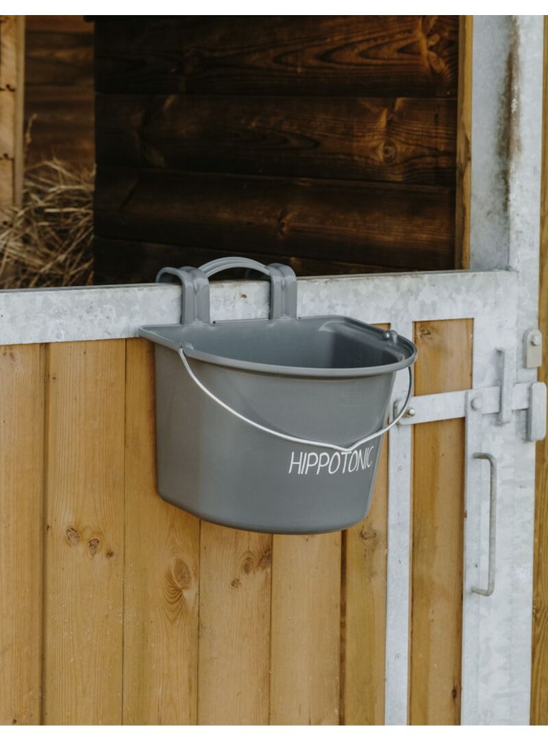 Comedero Hippotonic con Ganchos y Asa Gris Oscuro - Hippotonic (2)