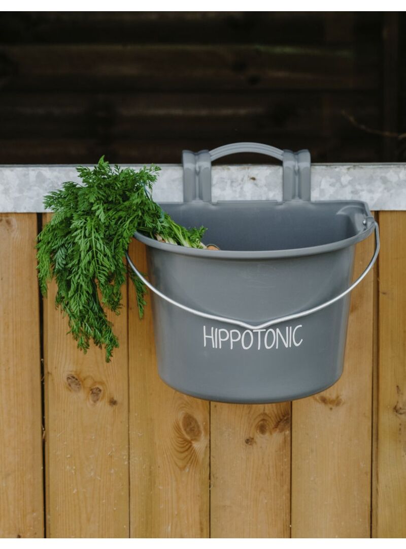 Comedero Hippotonic con Ganchos y Asa Gris Oscuro - Hippotonic (4)