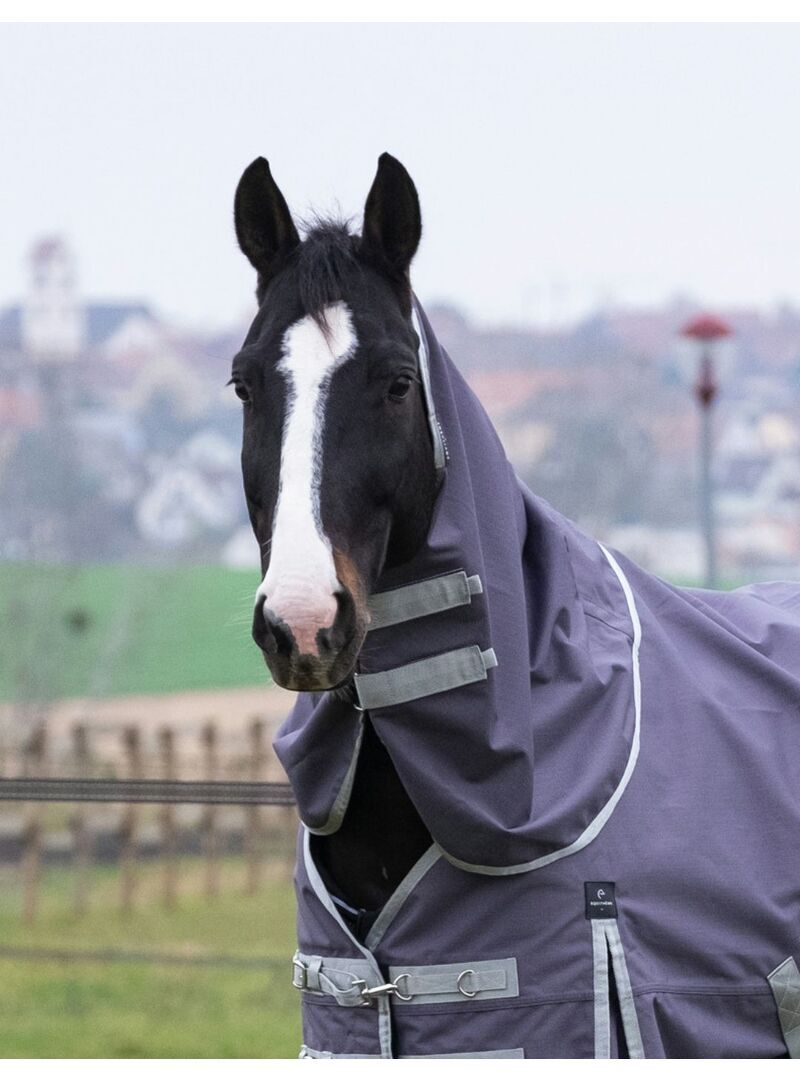 Cubrecuello Equithème “Tyrex 1200D” 150 gr Reciclado Topo - Equitheme