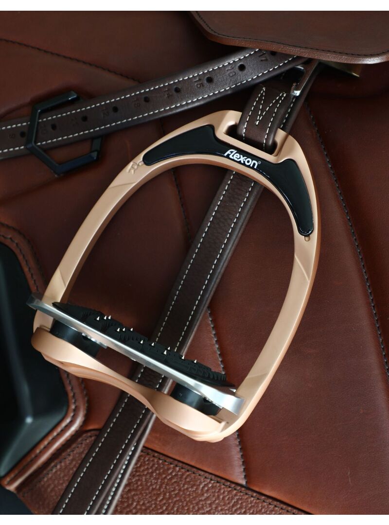 Estribo Aluminio Rose Gold Flex-on Ultra Grip Plano Rose Gold/Negro/Negro - Flex-on (3)