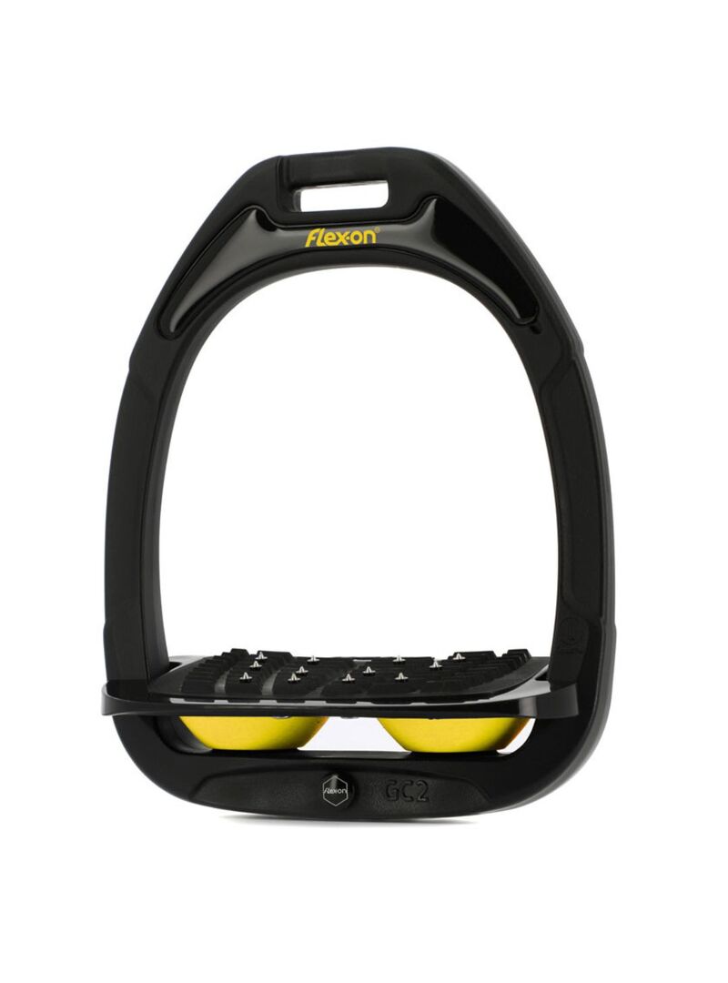 Estribo Green Composite Adulto Flex-on IUG Negro/Negro/Amarillo - Flex-on