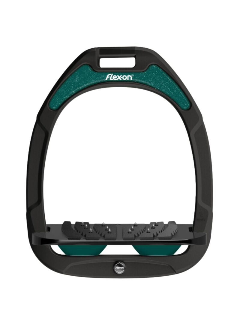 Estribo Green Composite Adulto Flex-on IUG Negro/Verde Inglés/Vert Anglais Silver - Flex-on