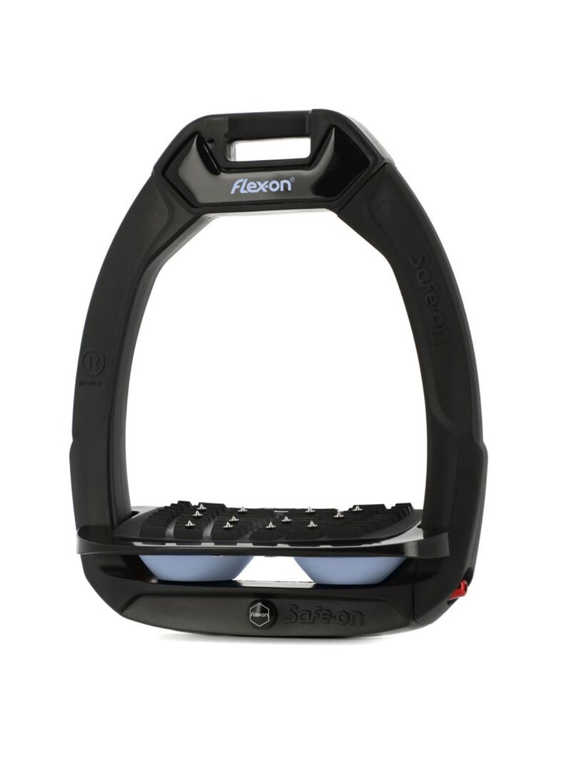 Estribo Safe-On Adulto Flex-on Ultra-Grip Inclinado Negro/Negro/Azul Glacier - Flex-on