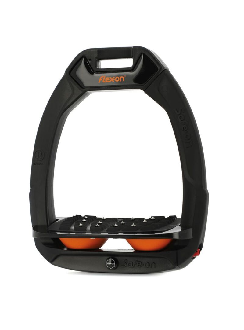 Estribo Safe-On Adulto Flex-on Ultra-Grip Inclinado Negro/Negro/Fucsia - Flex-on (6)