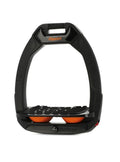 Estribo Safe-On Adulto Flex-on Ultra-Grip Inclinado Negro/Negro/Naranja - Flex-on