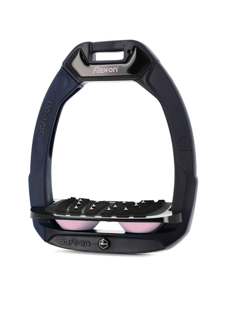 Estribo Safe-On Adulto Flex-on Ultra-Grip Inclinado Marino/Negro/Rosa Claro - Flex-on