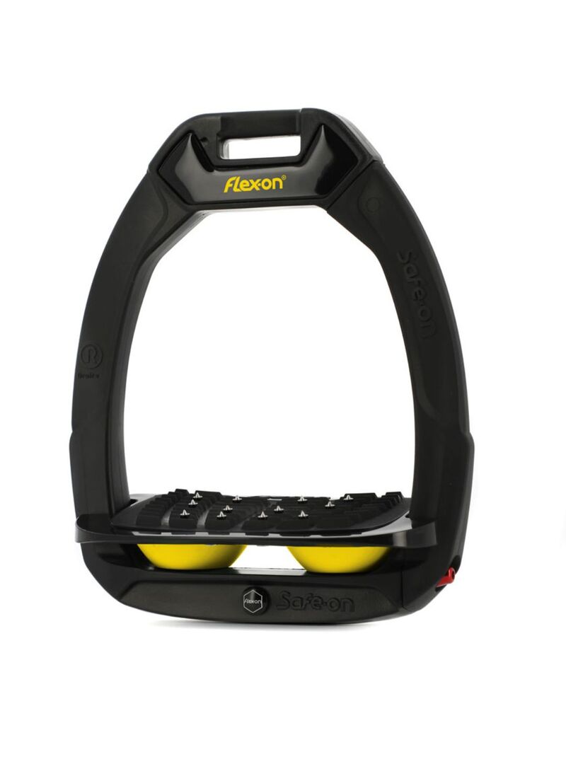 Estribo Safe-On Adulto Flex-on Ultra-Grip Inclinado Negro/Negro/Rosa Claro - Flex-on (3)
