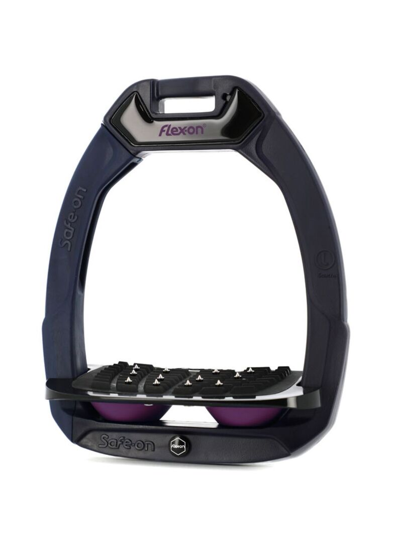 Estribo Safe-On Adulto Flex-on Ultra-Grip Inclinado Marino/Negro/Rosa Claro - Flex-on (4)