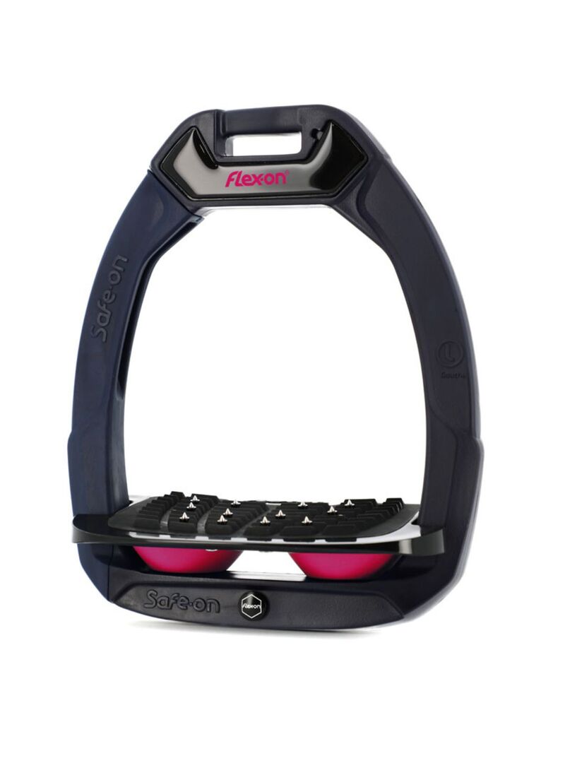 Estribo Safe-On Adulto Flex-on Ultra-Grip Inclinado Marino/Negro/Rosa Claro - Flex-on (11)