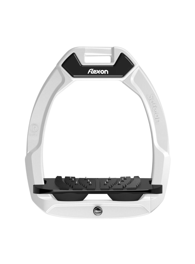 Estribo Safe-On Adulto Flex-on Ultra-Grip Inclinado Blanco/Negro/Negro - Flex-on