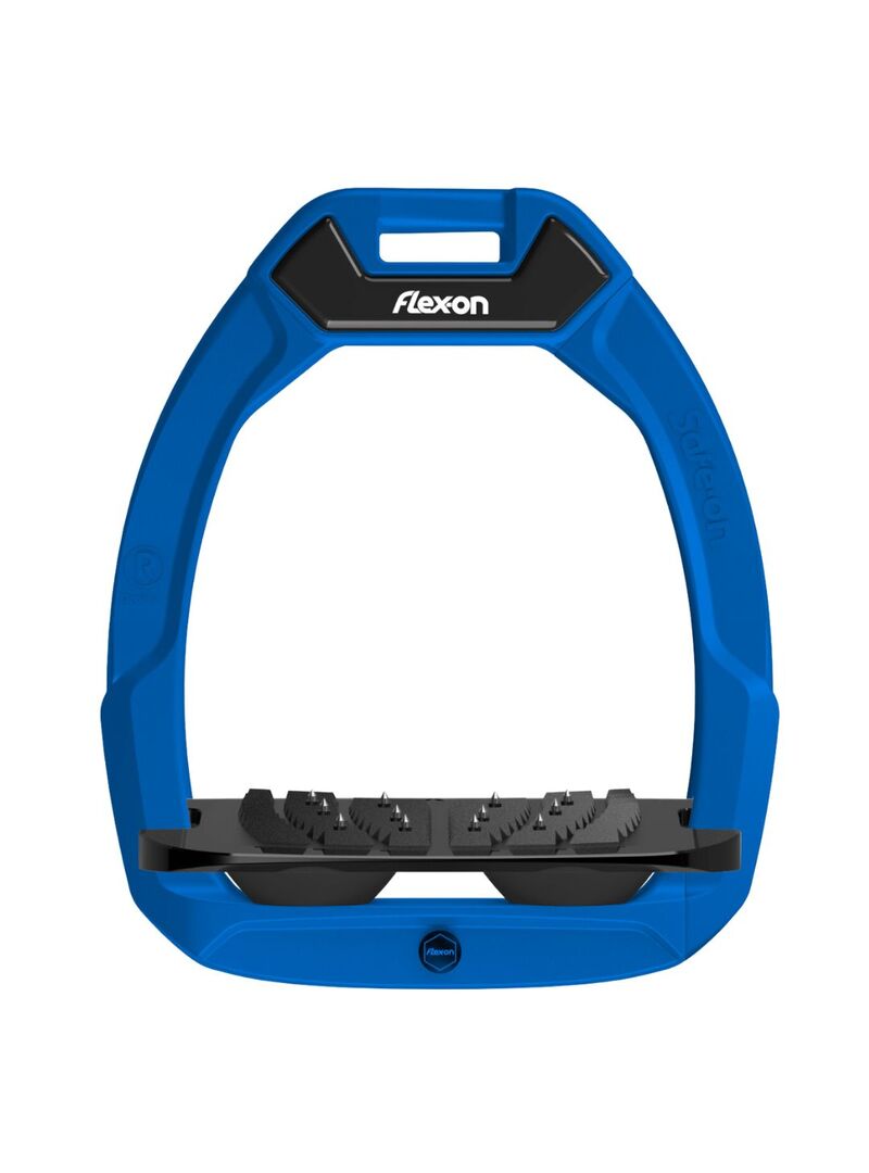 Estribo Safe-On Adulto Flex-on Grip Inclinado Azul/Negro/Negro - Flex-on
