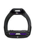 Estribo Safe-On Junior Flex-on Grip Inclinado Negro/Negro/Morado - Flex-on
