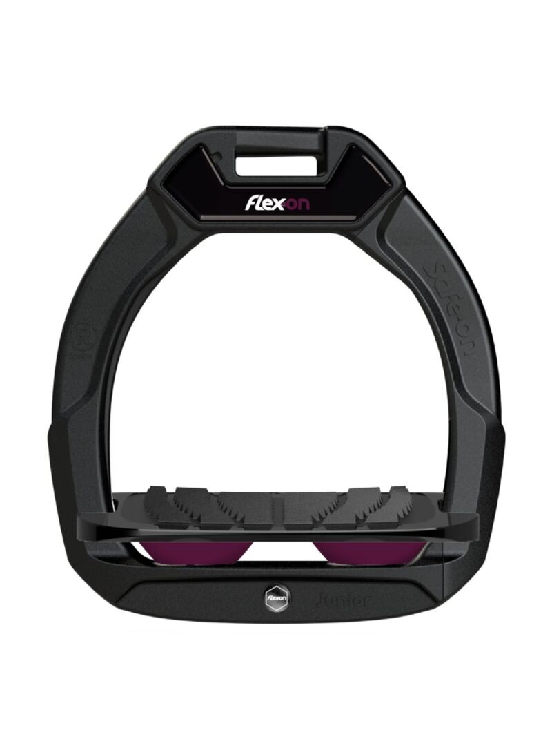 Estribo Safe-On Junior Flex-on Grip Inclinado Negro/Negro/Burdeos - Flex-on (5)