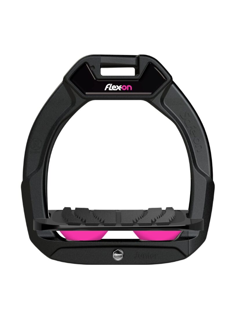 Estribo Safe-On Junior Flex-on Grip Inclinado Negro/Negro/Burdeos - Flex-on (6)