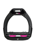 Estribo Safe-On Junior Flex-on Grip Inclinado Negro/Negro/Rosa - Flex-on