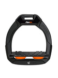 Estribo Safe-On Junior Flex-on Grip Inclinado Negro/Negro/Naranja - Flex-on