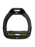 Estribo Safe-On Junior Flex-on Grip Inclinado Negro/Negro/Verde - Flex-on