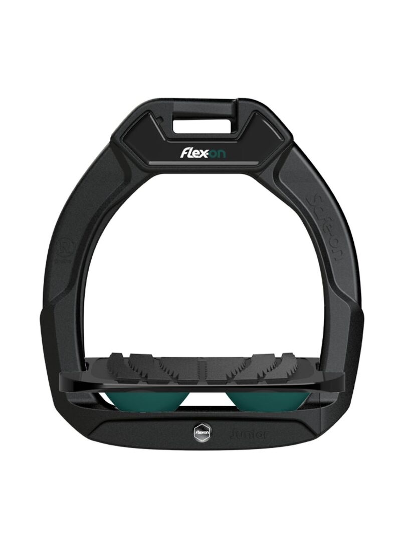 Estribo Safe-On Junior Flex-on Grip Inclinado Negro/Negro/Burdeos - Flex-on (10)
