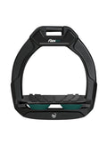 Estribo Safe-On Junior Flex-on Grip Inclinado Negro/Negro/Verde Oscuro - Flex-on