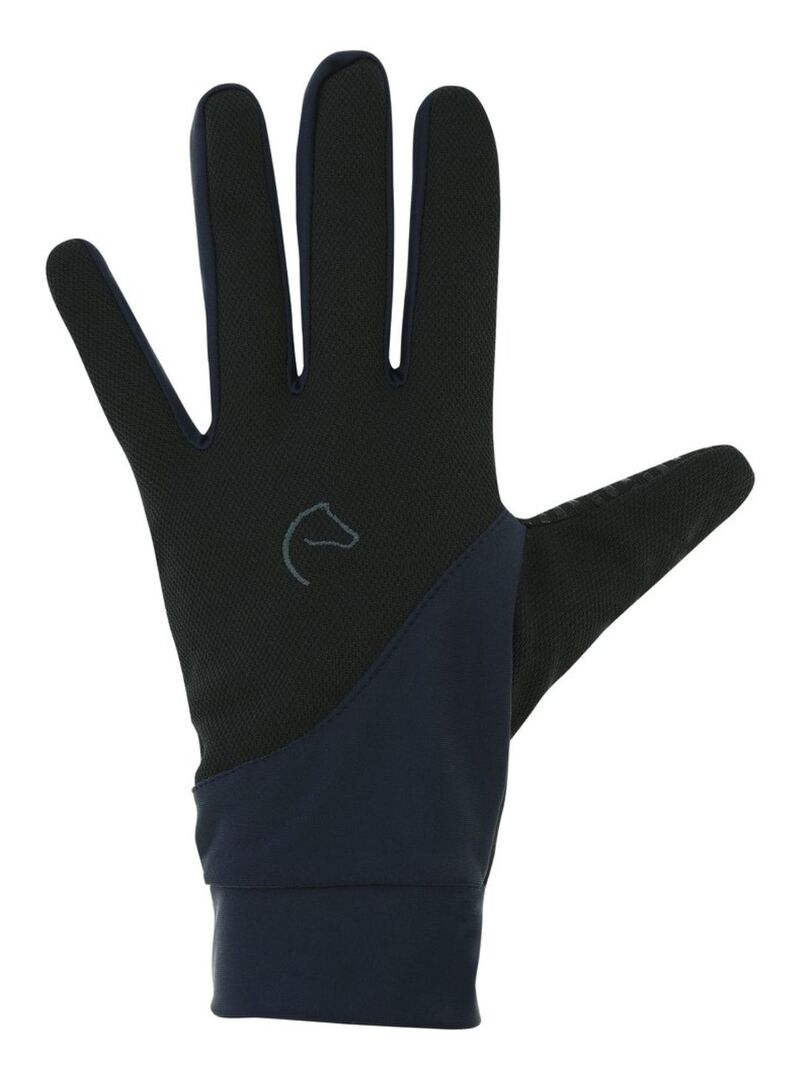 Guantes Equithème “Knit” Digital Negro/Ciruela - Equitheme (4)