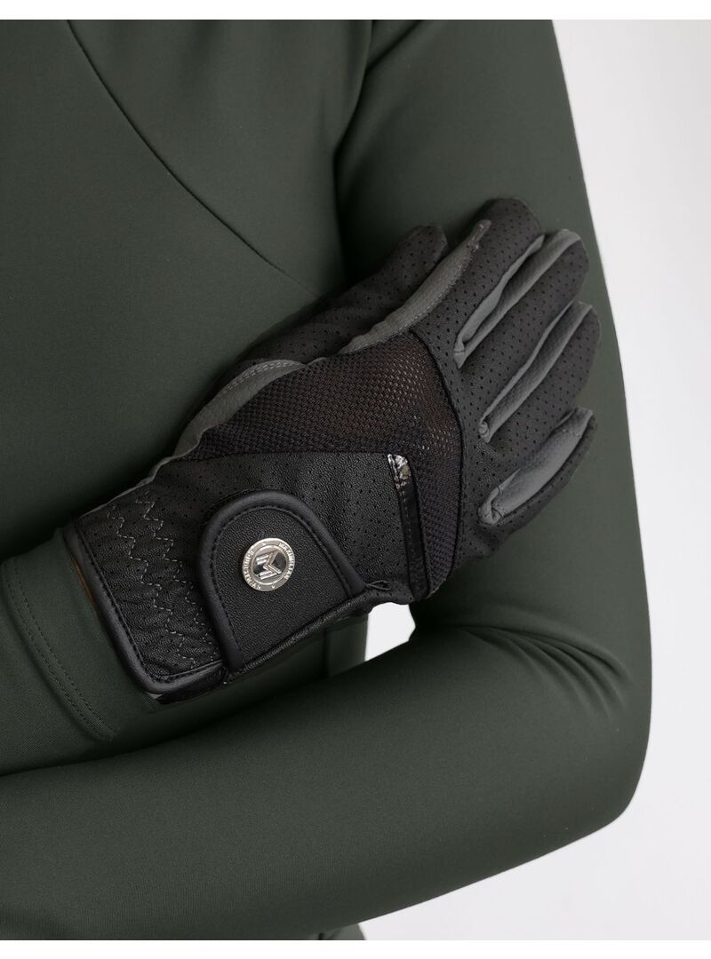 Guantes Max Riding Maximiliam Negro/Gris - Maximilian (3)