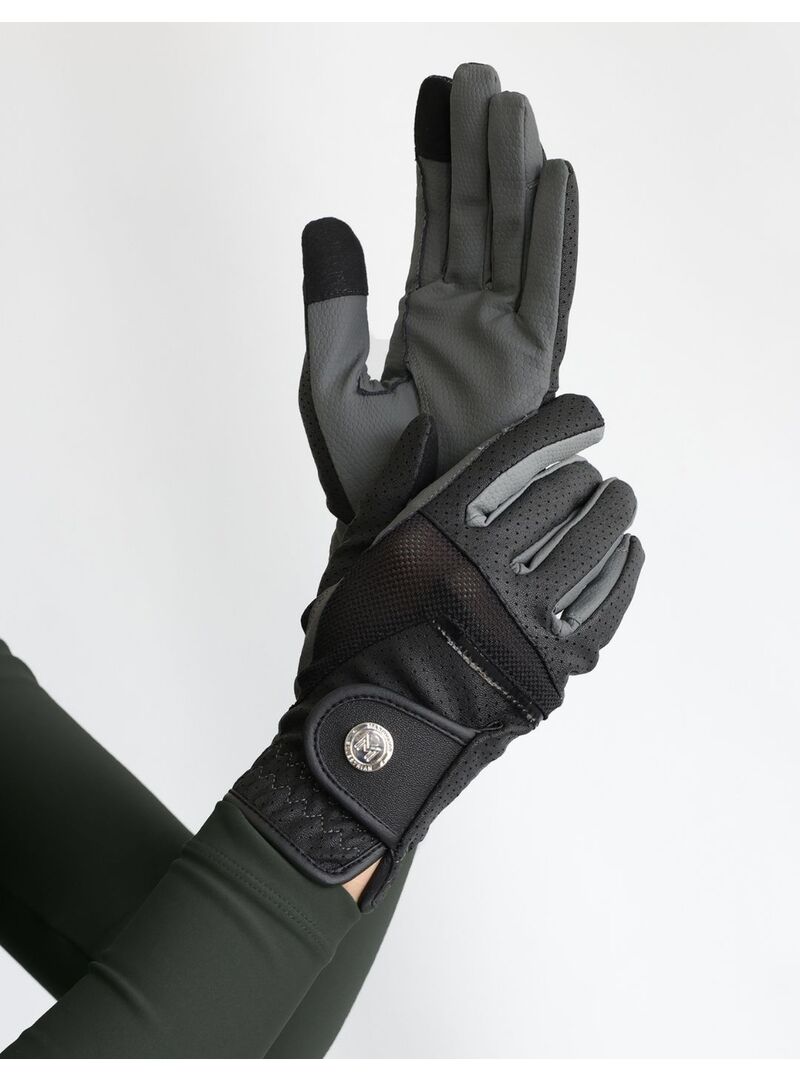 Guantes Max Riding Maximiliam Negro/Gris - Maximilian (2)