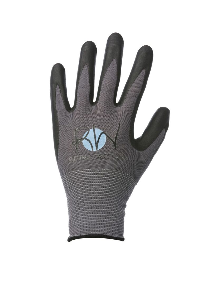 Guantes Riding World “Groom” Gris/Negro - Riding World