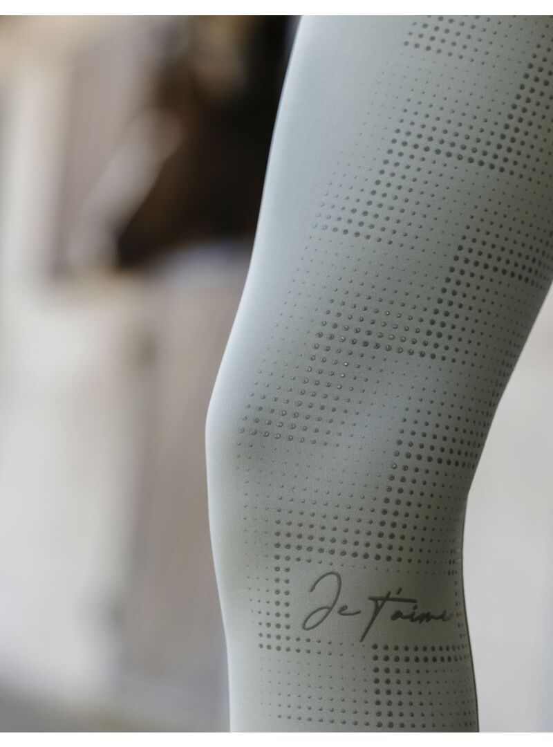 Legging Je T’aime Equithème “Flora” Mujer Verde Salvia - Equitheme (7)