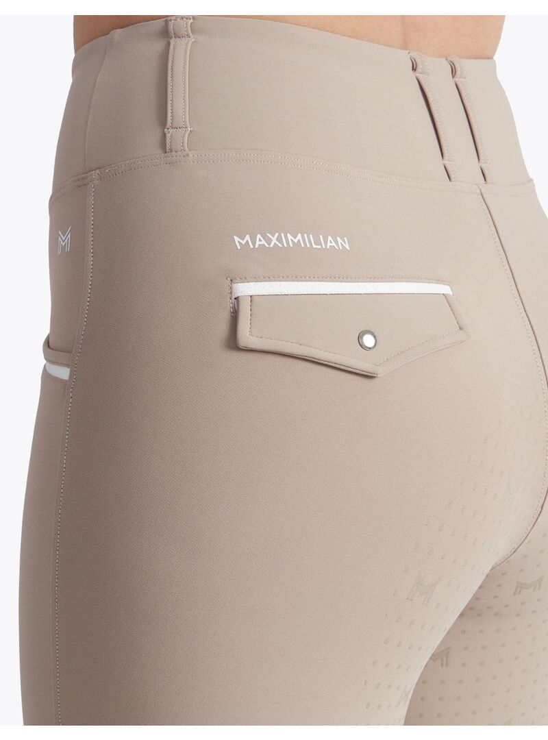 Mallas Pro Riding Knee Grip Mujer Maximilian Beige - Maximilian (3)