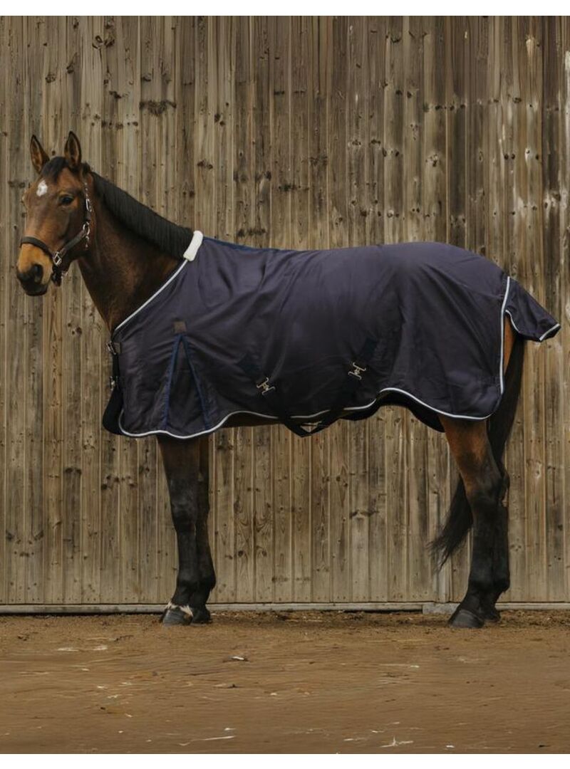 Manta Cuadra Equithème “Vague” 0 gr Marino - Equitheme (2)