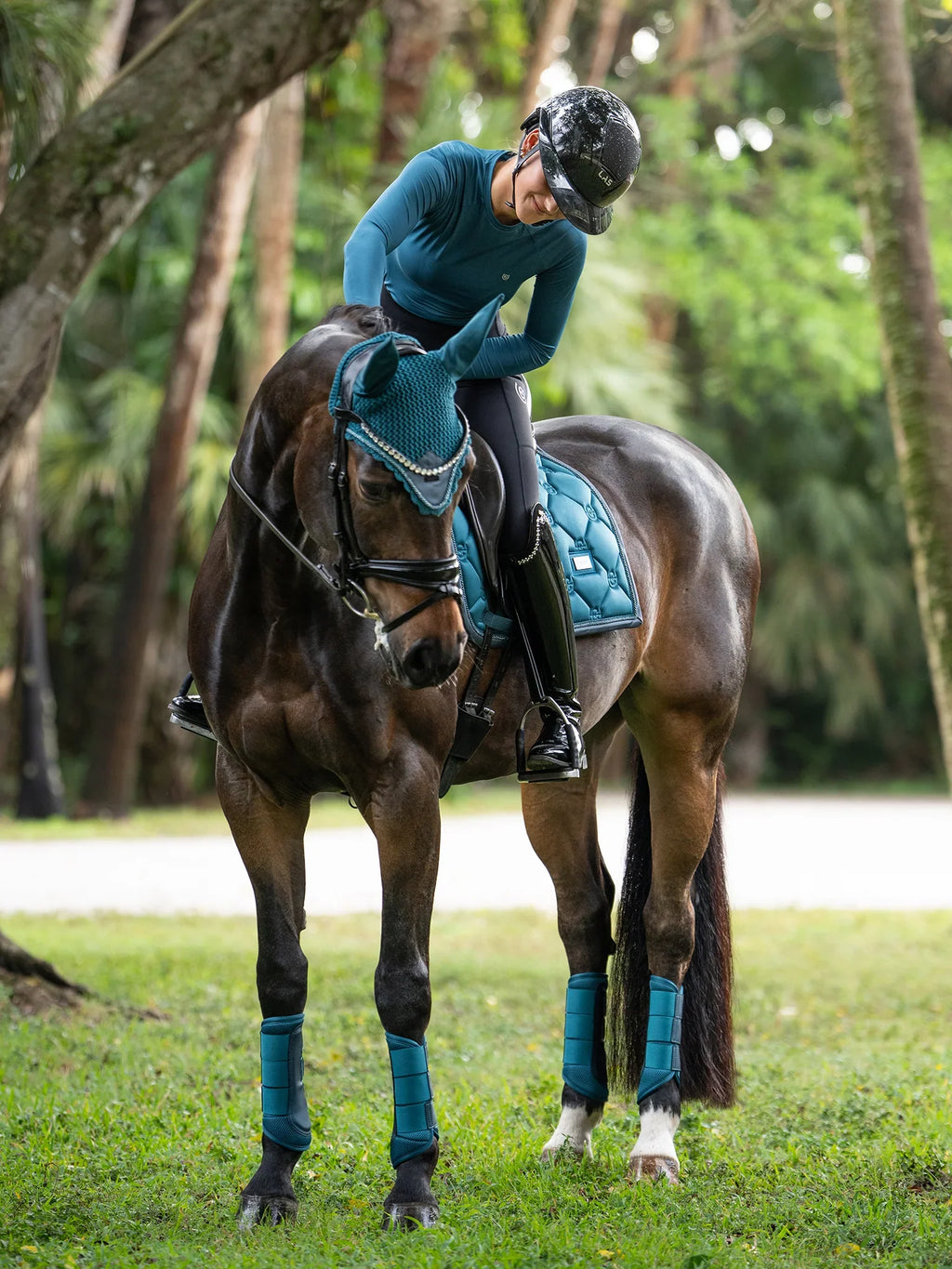 Protectores Doma Mesh Teal Blue Equestrian Estockholm