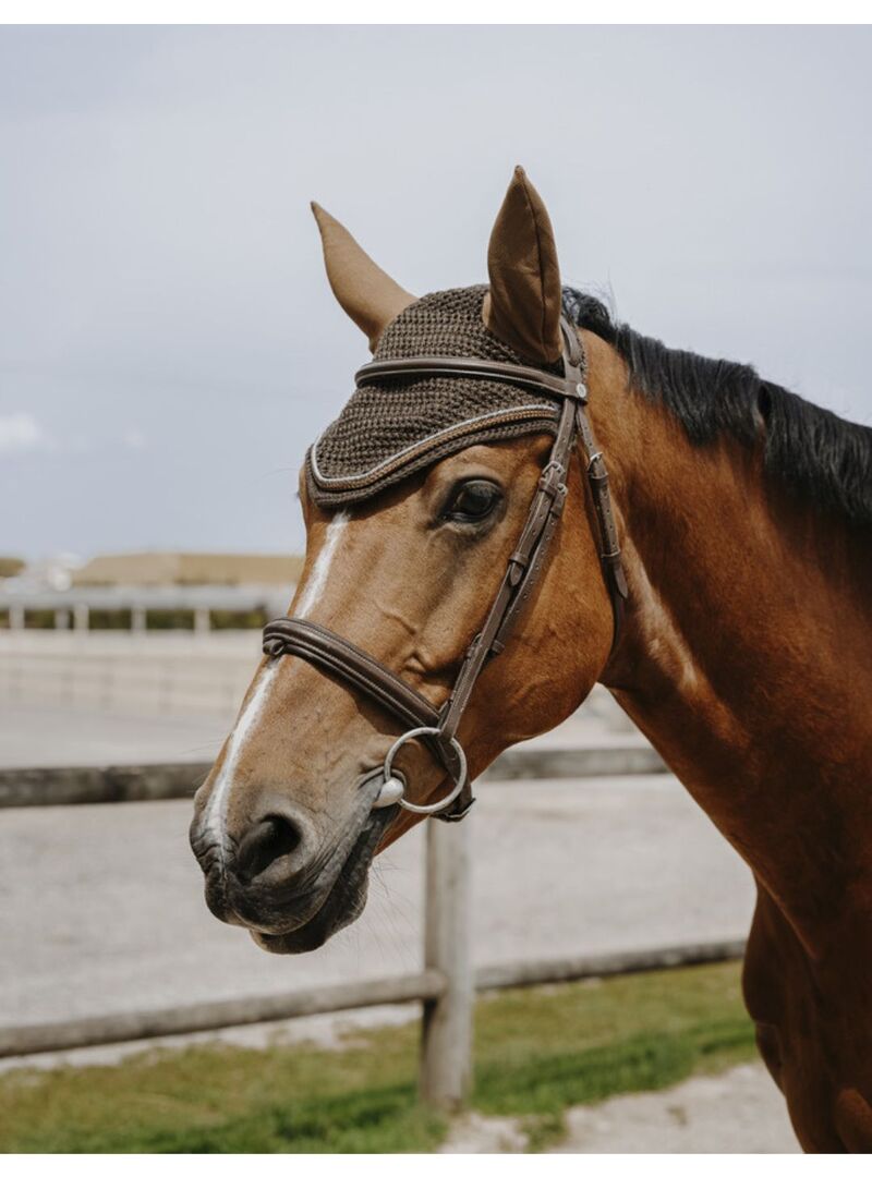 Orejeras Antimoscas Equithème “Hexalight” Marrón - Equitheme (4)