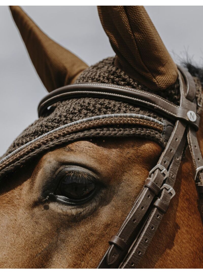 Orejeras Antimoscas Equithème “Hexalight” Marrón - Equitheme (2)
