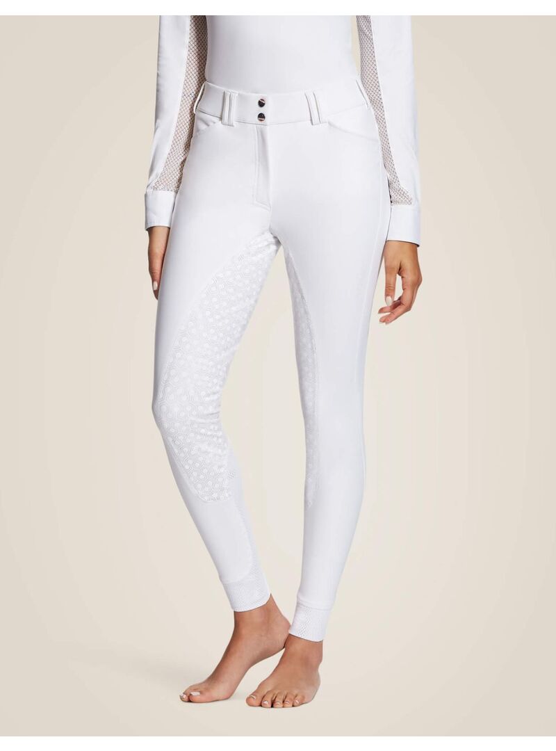 Pantalón Ariat Tri Factor Full Grip Seat Mujer Blanco - Ariat