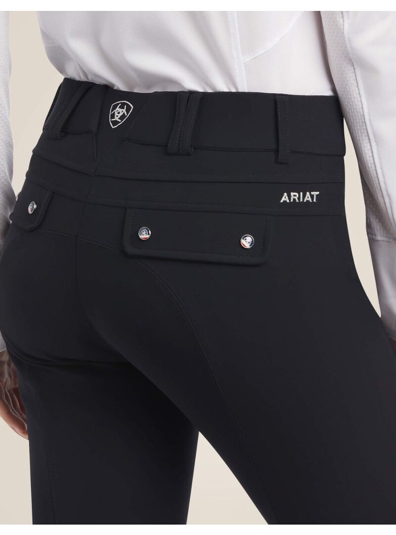 Pantalón Ariat Tri Factor Grip Knee Rodilla Patch Negro - Ariat (4)