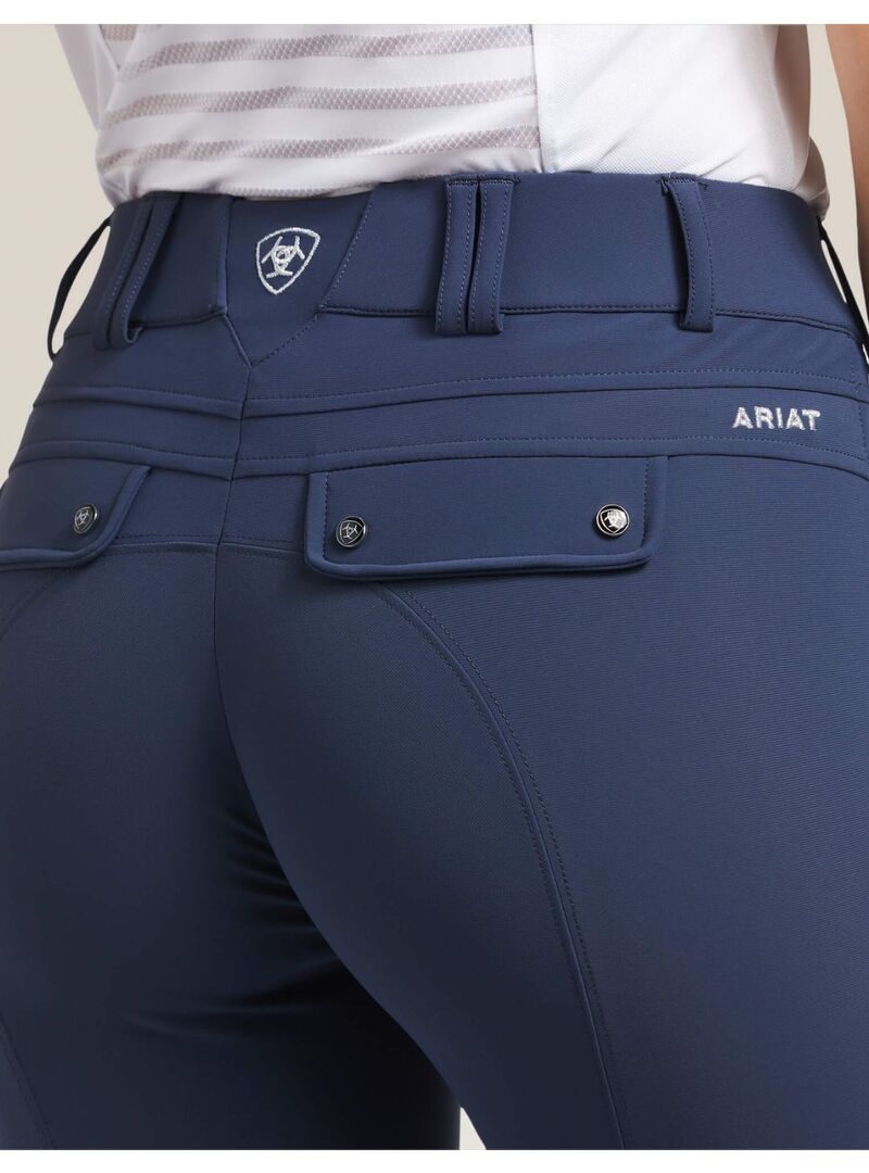 Pantalón Ariat Tri Factor Grip Knee Rodilla Patch Blue Nights (Azul Grisáceo) - Ariat (4)