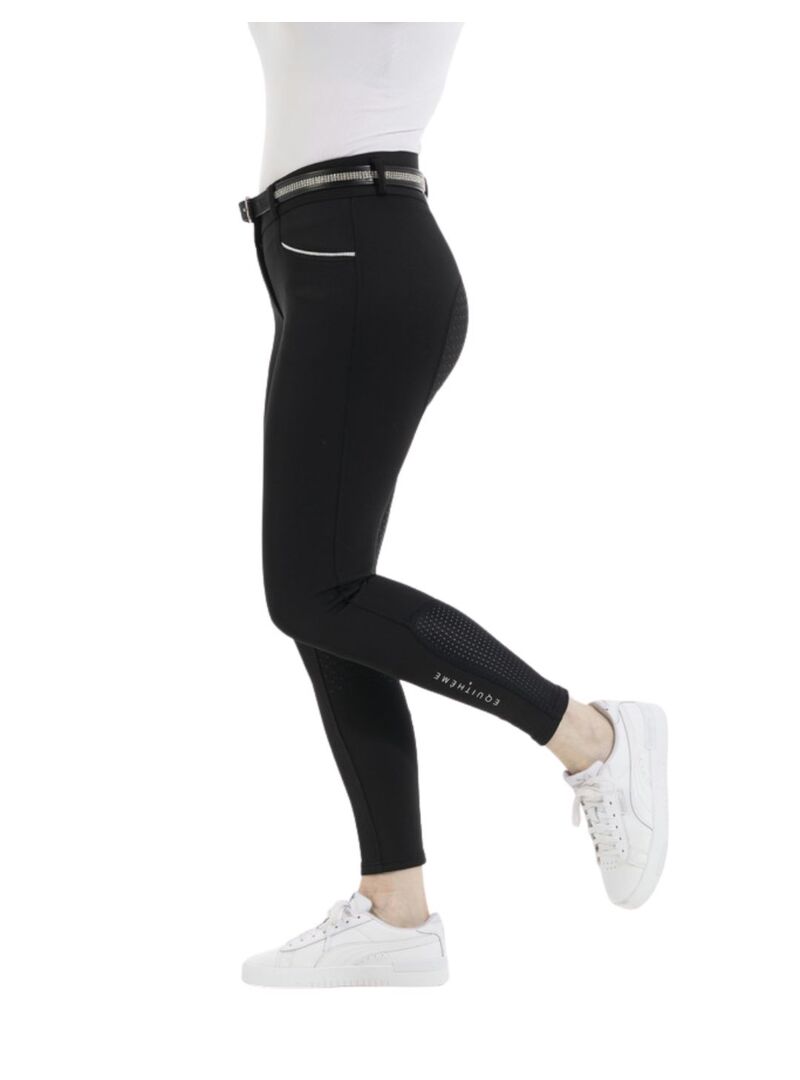 Pantalón Equithème “Claudine” con Culera de Silicona Mujer Negro - Equitheme (6)