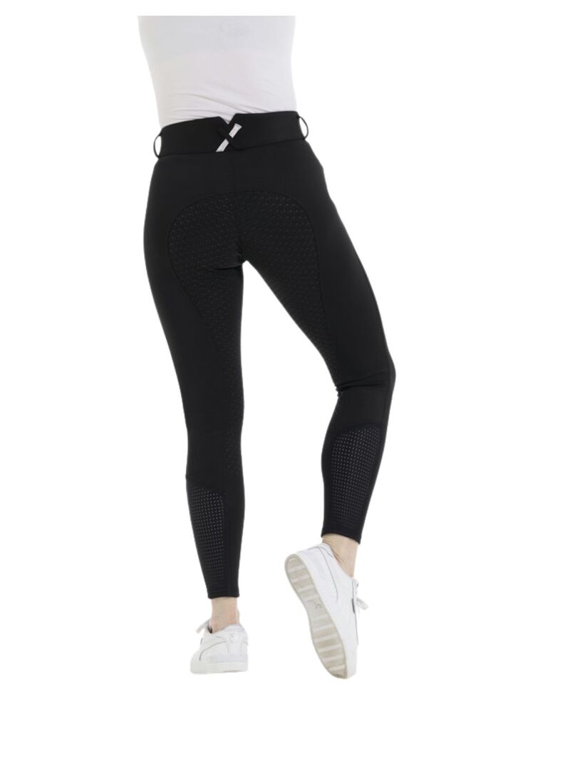 Pantalón Equithème “Claudine” con Culera de Silicona Mujer Negro - Equitheme (2)