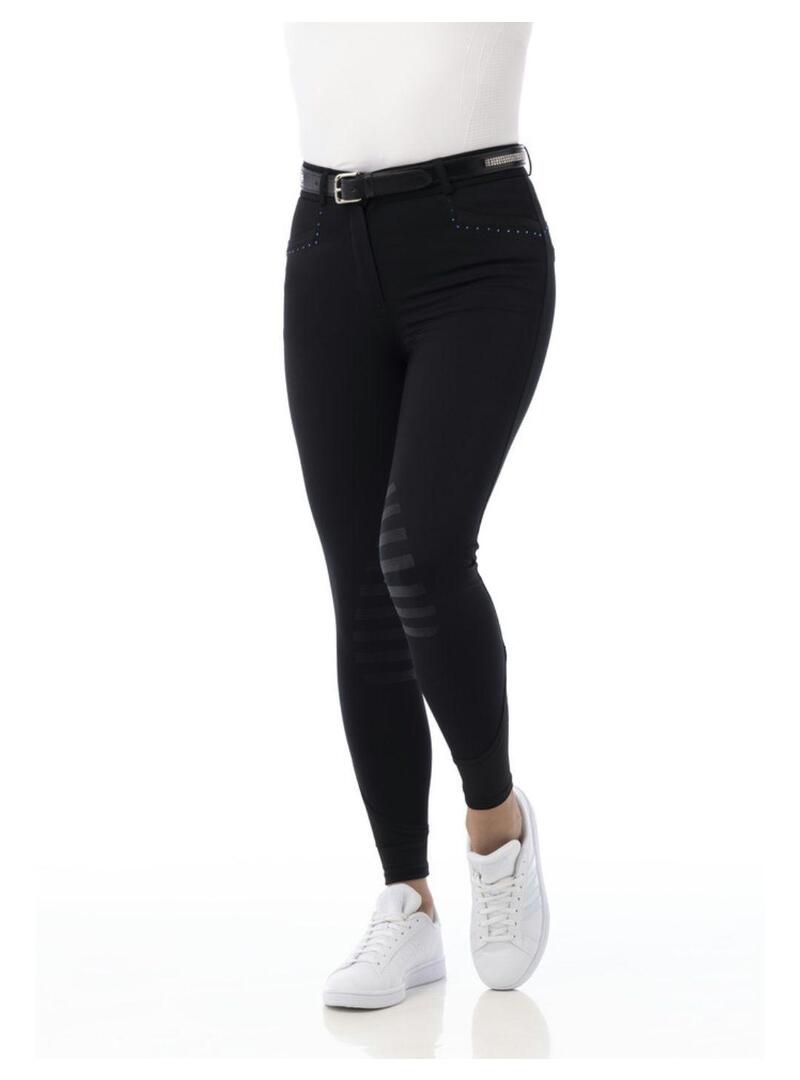Pantalón Equithème Junior “Safir” Negro/Azul - Equitheme (8)