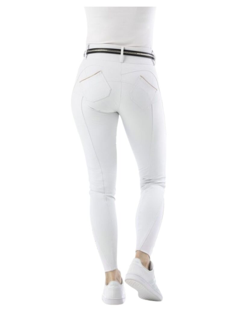Pantalón Push-Up Equithème “Bella” Mujer Blanco - Equitheme (3)