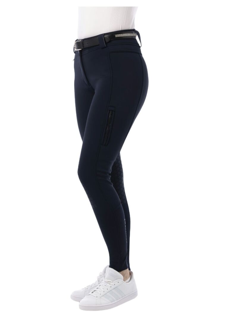 Pantalón Softshell Equithème “Kitzbuhl” con Culera de Silicona Mujer Marino - Equitheme (2)