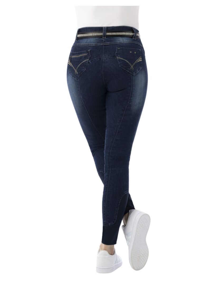 Pantalón Vaquero Equithème “Texas” Mujer Marino - Equitheme (3)