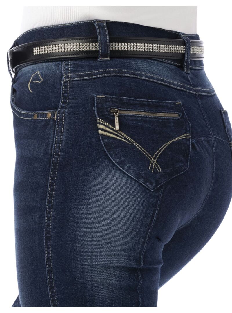 Pantalón Vaquero Equithème “Texas” Mujer Marino - Equitheme (4)